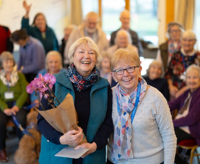 Fond farewell for longstanding Totnes Caring volunteer